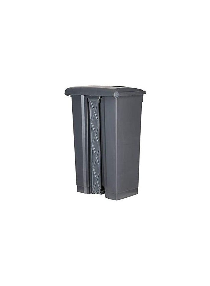 VINSTAR 87 LTR Garbage Trash Can with Centre Pedal, High Density Polyethylene (HDPE) Heavy-Duty Dust Bin (GREY) - Image 4