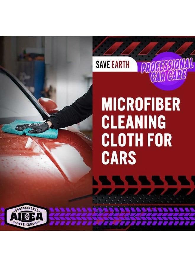 AIDEA - Microfiber Cleaning Cloths, 50PK, Microfiber Towels for Cars, Premium All Purpose Car Cloth, Dusting Cloth Cleaning Rags, Absorbent Towels for SUVs, House, Kitchen, Window, 12"×12" - Image 1