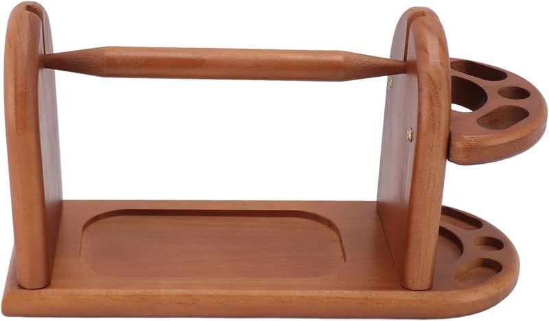 Wooden Yarn Ball Holder, Multipurpose Handcrafted Wood Yarn Winder for Knitting and Crocheting, Anti - Tipping Spindle Design with Solid Pine Base for Smooth Yarn Feeding - Image 3