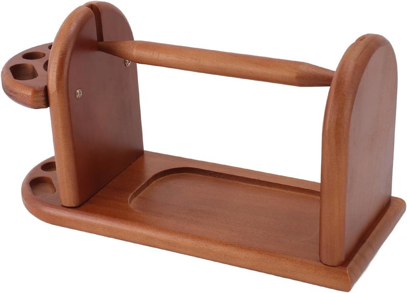 Wooden Yarn Ball Holder, Multipurpose Handcrafted Wood Yarn Winder for Knitting and Crocheting, Anti - Tipping Spindle Design with Solid Pine Base for Smooth Yarn Feeding - Image 2