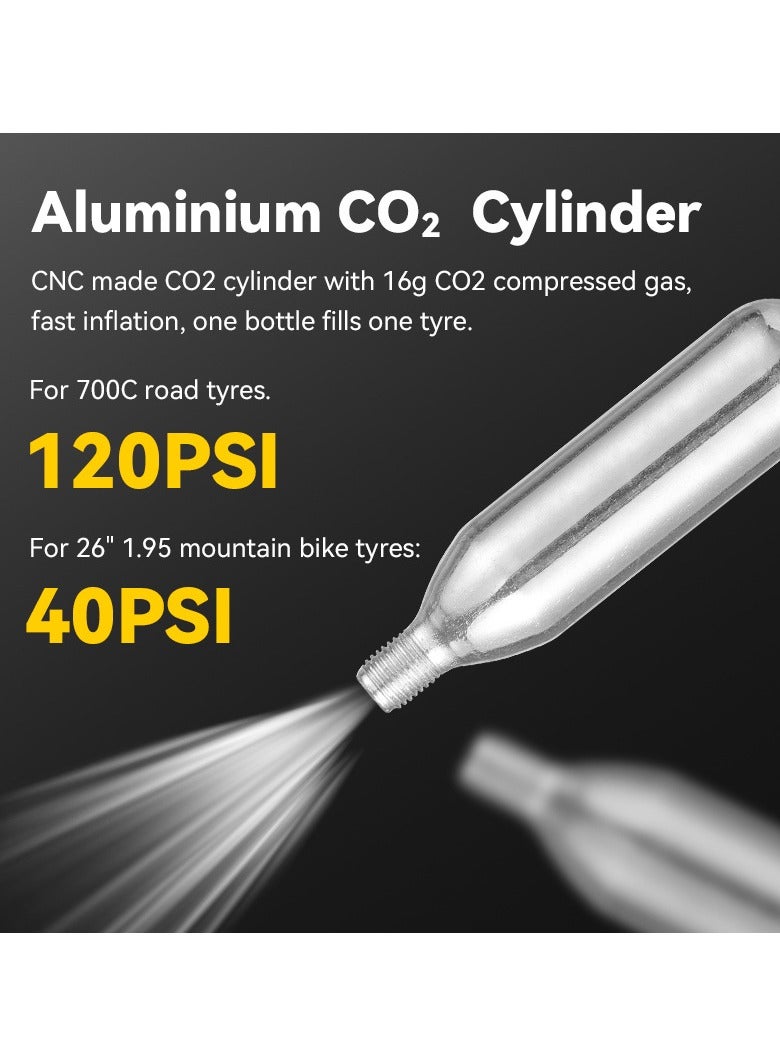 general Bicycle Quick Inflator Set Road Mountain Bike Tire Inflator Head Accessory Gas Cylinder Quick Inflator Nozzle Joint - Image 4