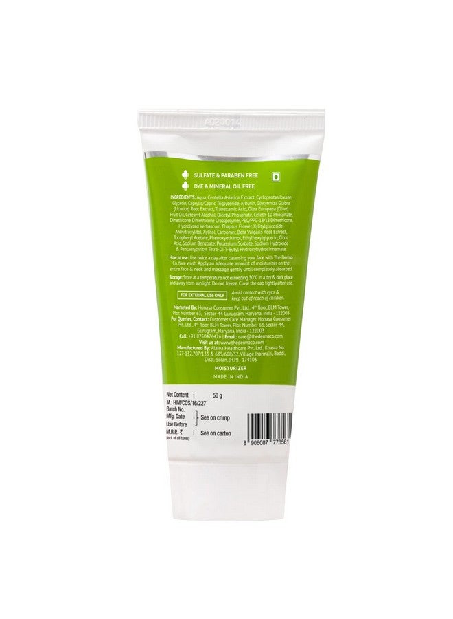 The Derma Co 5% Cica-Glow Daily Face Moisturizer with Alpha Arbutin & Tranexamic Acid | Makes Skin Glow | Evens Skin Tone | For All Skin Types | 50 g, Lotion - Image 4