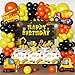 FIGEPO Construction Party Supplies Dump Truck Party Decorations Kits Set arch kit Garland Construction BackdropConstruction tablecloth for Kids Party - Image 2