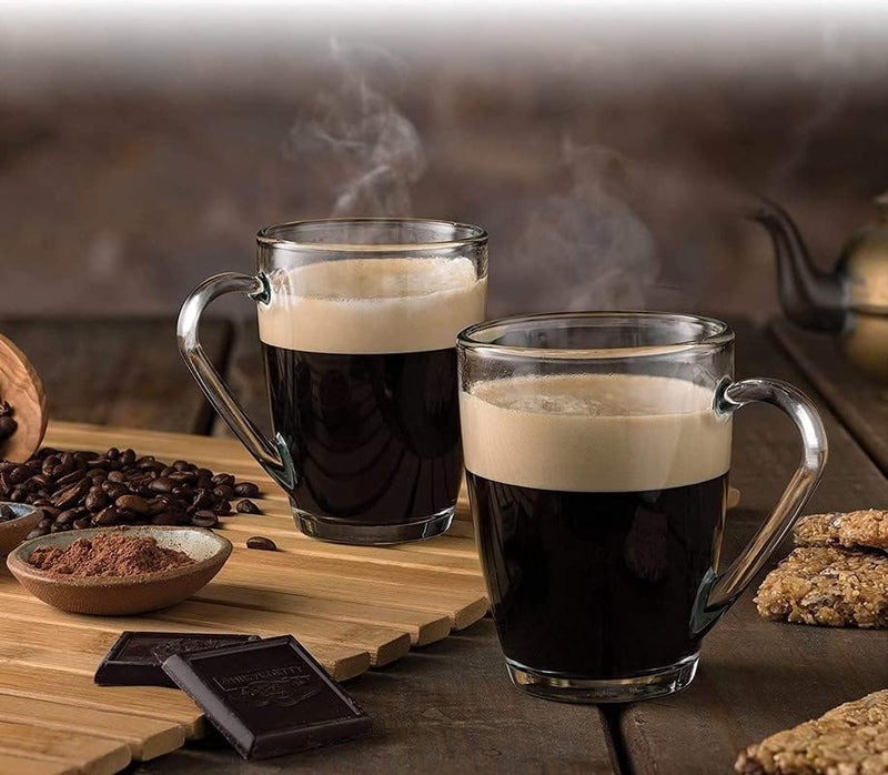 ZROY ENTERPRISE Premium Classic Glass Tea & Coffee Cup Set of 6-210 ML, for Transparent Espresso Cappuccino hot Chocolate, Milk Cup, Green Tea, Herbal Tea, Lemon (Classic, 6) - Image 3