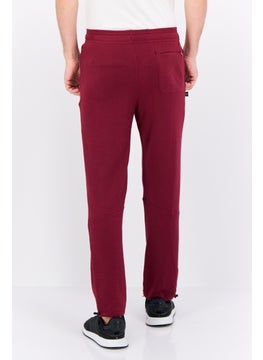 Gaiam Men Slim Fit Brand Logo Jogger Pants, Maroon  - Image 2