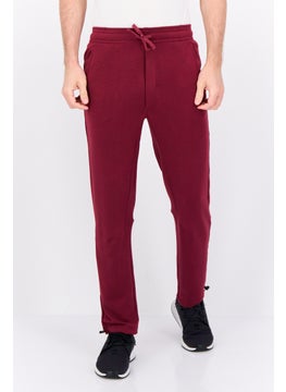 Gaiam Men Slim Fit Brand Logo Jogger Pants, Maroon  - Image 1