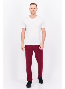 Gaiam Men Slim Fit Brand Logo Jogger Pants, Maroon  - Image 4
