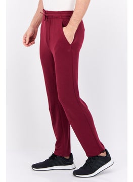 Gaiam Men Slim Fit Brand Logo Jogger Pants, Maroon  - Image 3
