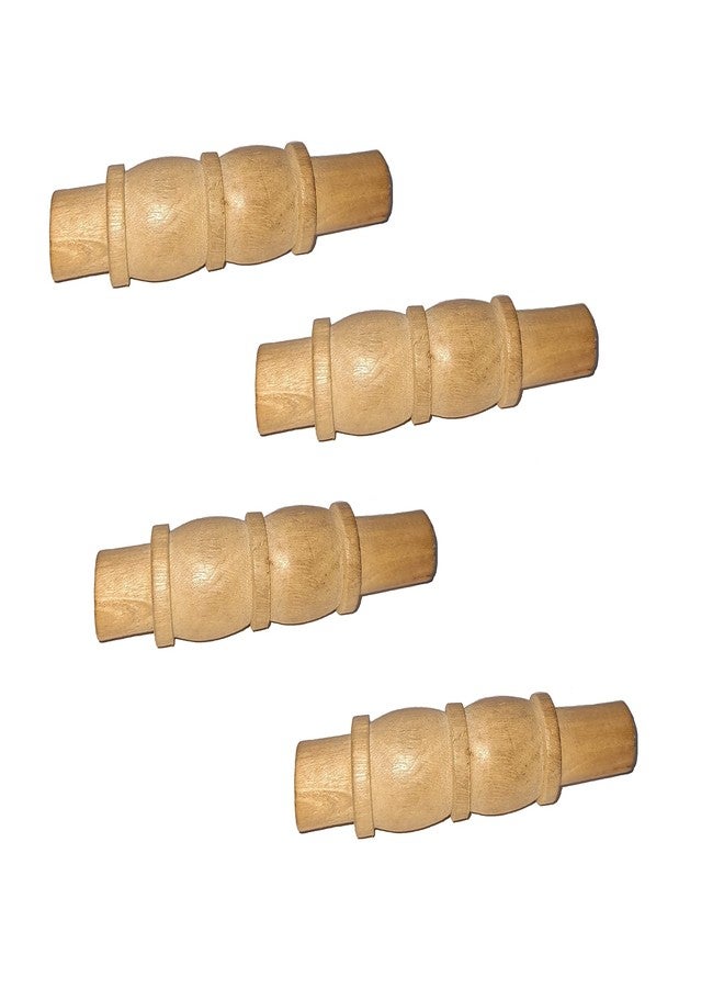 TOPTEAM Top Team Wooden Cricket Wicket Bails for Stumps (Pack of 4) - Image 2