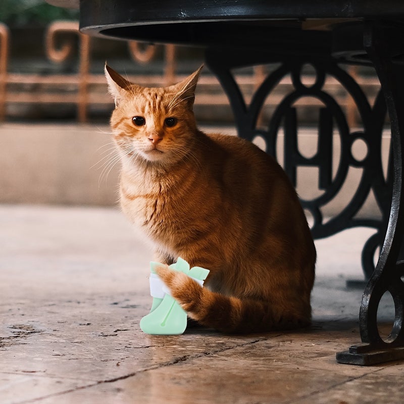 4pcs Anti-Scratch Boots Silicone Cat Shoes Cat Pet Grooming Boots - Image 5