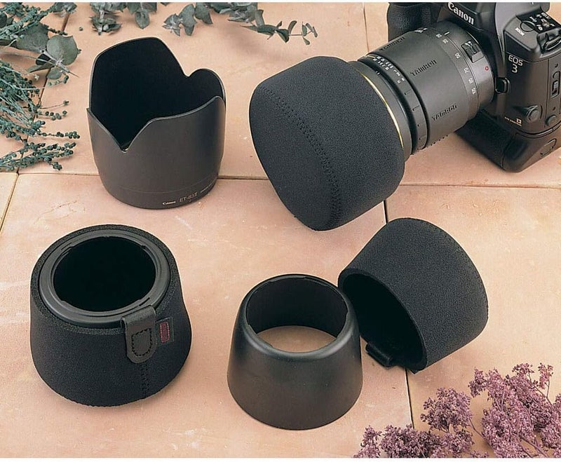 OP/Tech USA Hood Hat â€“ Universal Lens Cap for DSLR & Digital Cameras | Neoprene Camera Lens Hood, Soft Cap for Camera Lens & Protection - XXL (Black) - Made in USA - Image 4