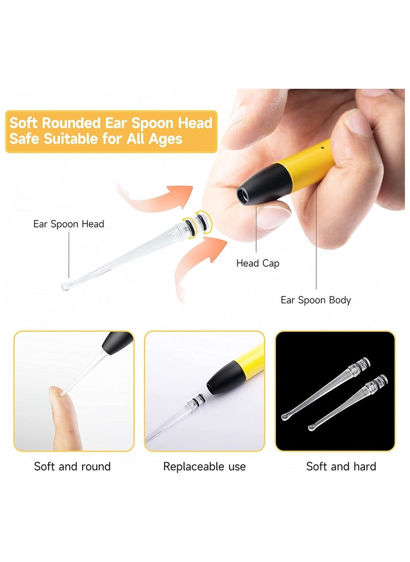 SYOSI 4 in 1 Ear Wax Removal Tool Kit Ear Cleaner for Kids and Adults Includes a Tweezer with Light and Ear Wax Remover with 4 Reusable and Washable Replacement Soft Silicone Tips Earwax  - Image 4