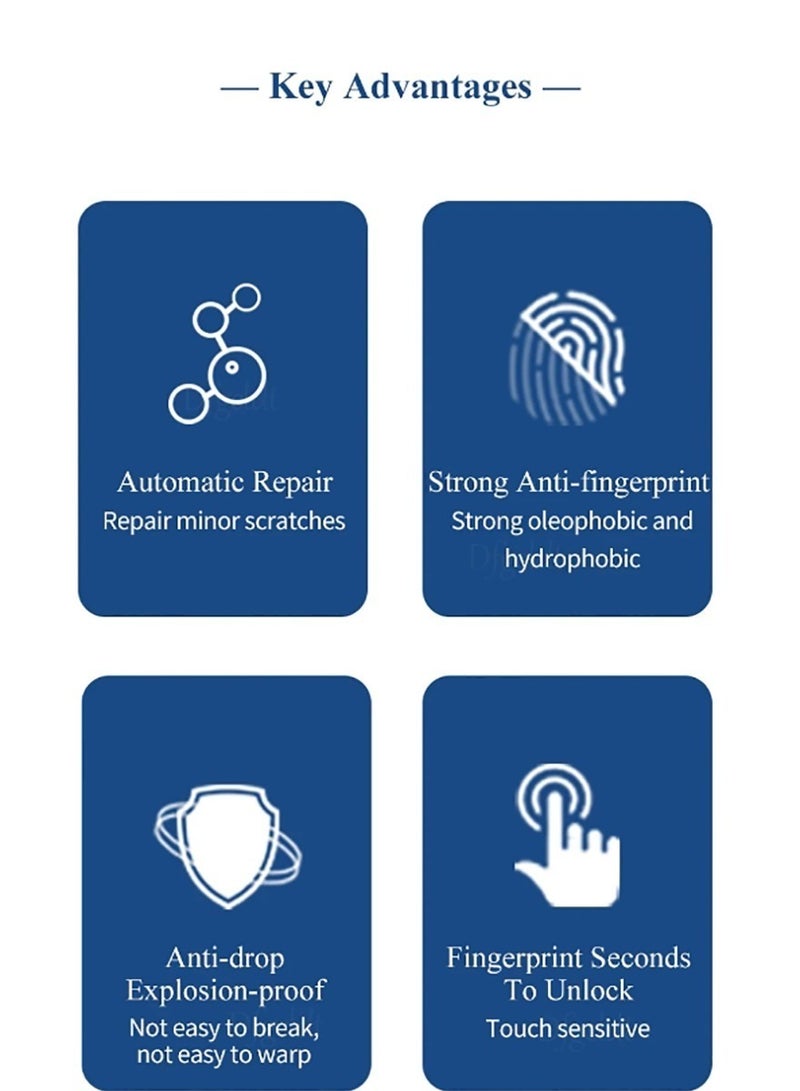 عام 2 Pack Privacy Screen Protector for vivo V50 ,Support Fingerprint Unlock 9H High hardness Tempered Glass Film,Anti-Scratch Case - Image 2