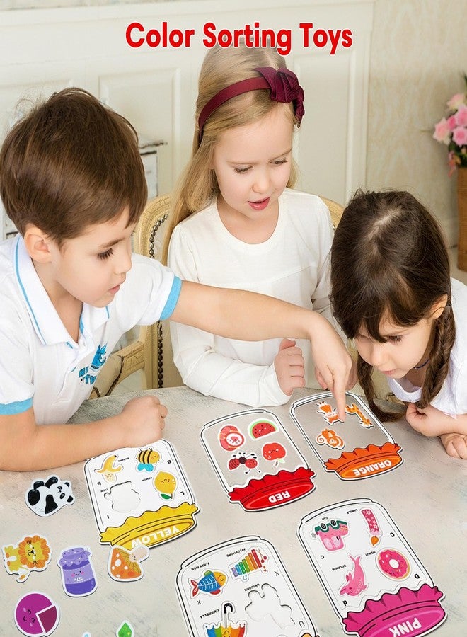 Creatoy Magnetic Color Sorting Set, 13 Colors Magnets for Fridge, Magnetic Alphabets & Colors Sorting Toys for Toddlers, Letter Magnets for Fridge and Whiteboard, Kindergarten Must Haves - Image 5