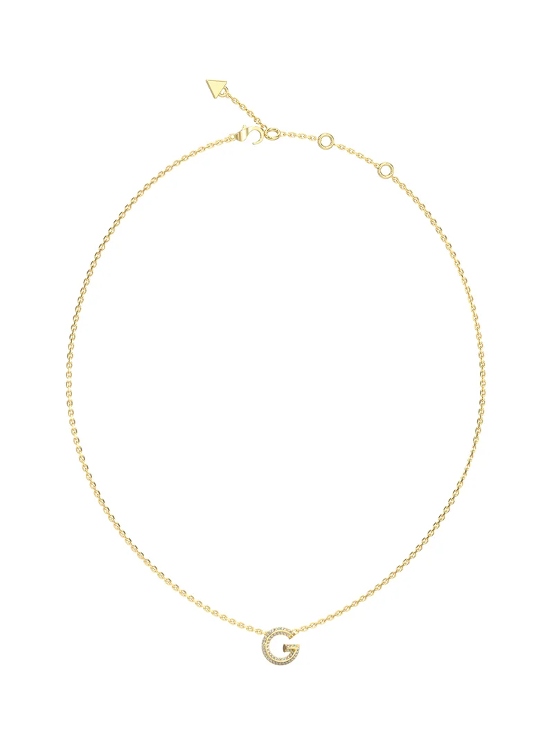 GUESS G Crystal Logo Necklace