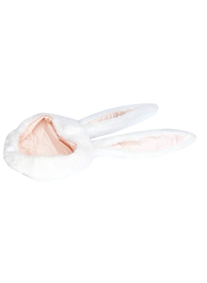 Bestjybt Bestjybt Plush Funny Bunny Rabbit Ears Hood Women Costume Party Hats for Cosplay Halloween  - Image 4