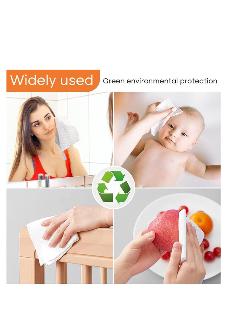Be a better mom Be a better mom Disposable Face Towel for Cleansing, Makeup Removal, thicker Soft Cotton Dry Wipes (80 Sheets / Box) Pack of 3  - Image 5