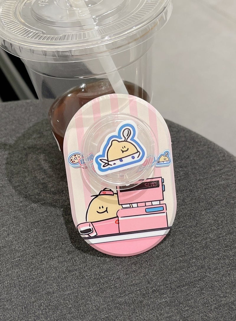 Casetify Cereal Milk Cereals Phone Grip Stand Compatible with MagSafe, MagSafe Phone Grip Holder, Wireless Charging Compatible Pink - Image 2