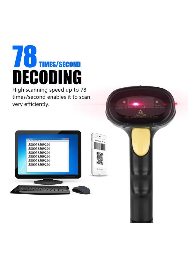 Thoraya 3mil USB Barcode Scanner Manual/Auto Continuous/Fixing Auto Scanning Bar Code Scanner  - Image 3