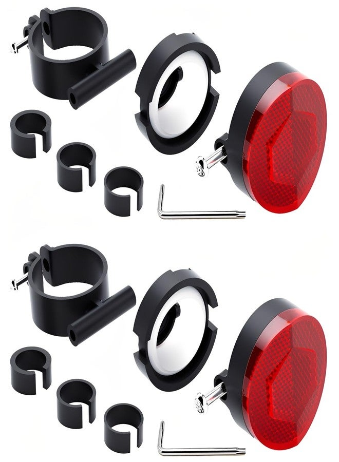 CQT Bike Air Tracker Tag Mount, Hidden Bicycle Seatpost Mount Compatible with Apple Airtags,Anti-Theft Air tag GPS Tracker Bike Reflector Holder for Mountain Bikes, E-Bike and Scooter (2-Pack) - Image 2