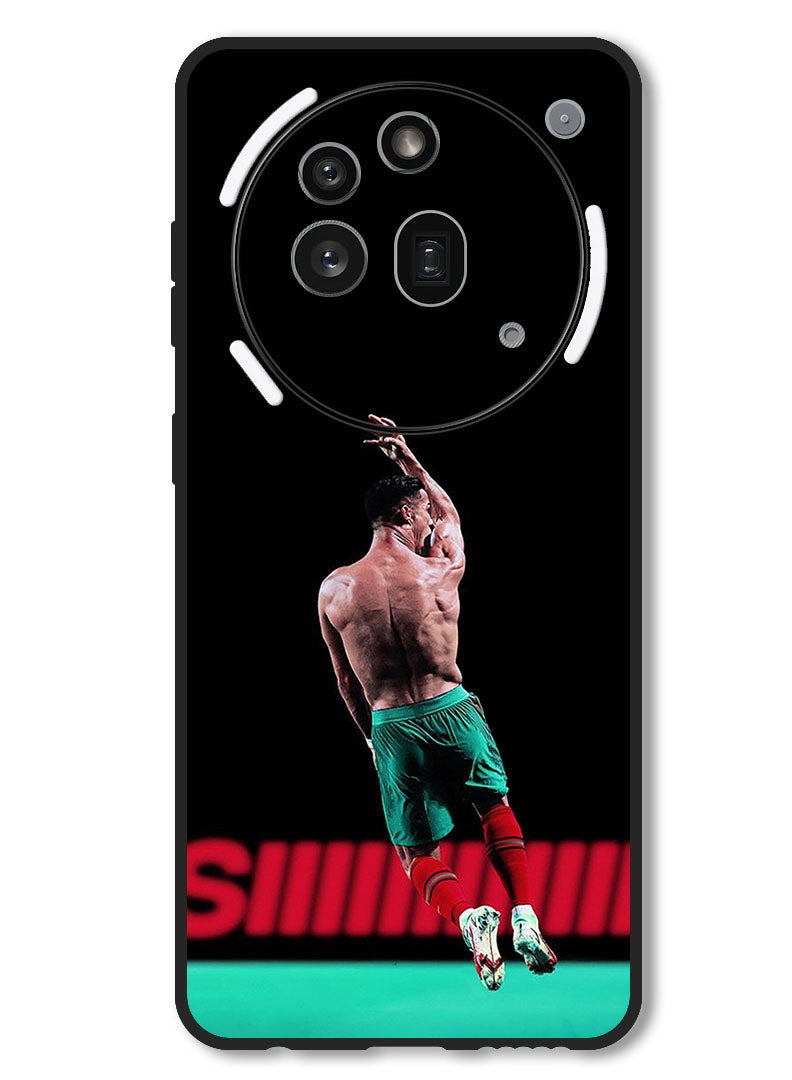 Theodor Case Compatible with Nothing Phone 3a Pro Protection Shockproof Bumper Cover Ronaldo In The Air - Image 1
