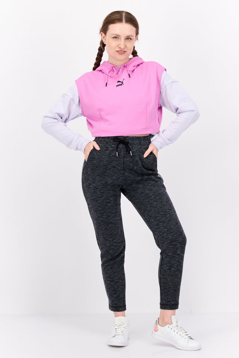 PUMA Women Sportswear Fit Brand Logo Training Hoodies, Pink - Image 4