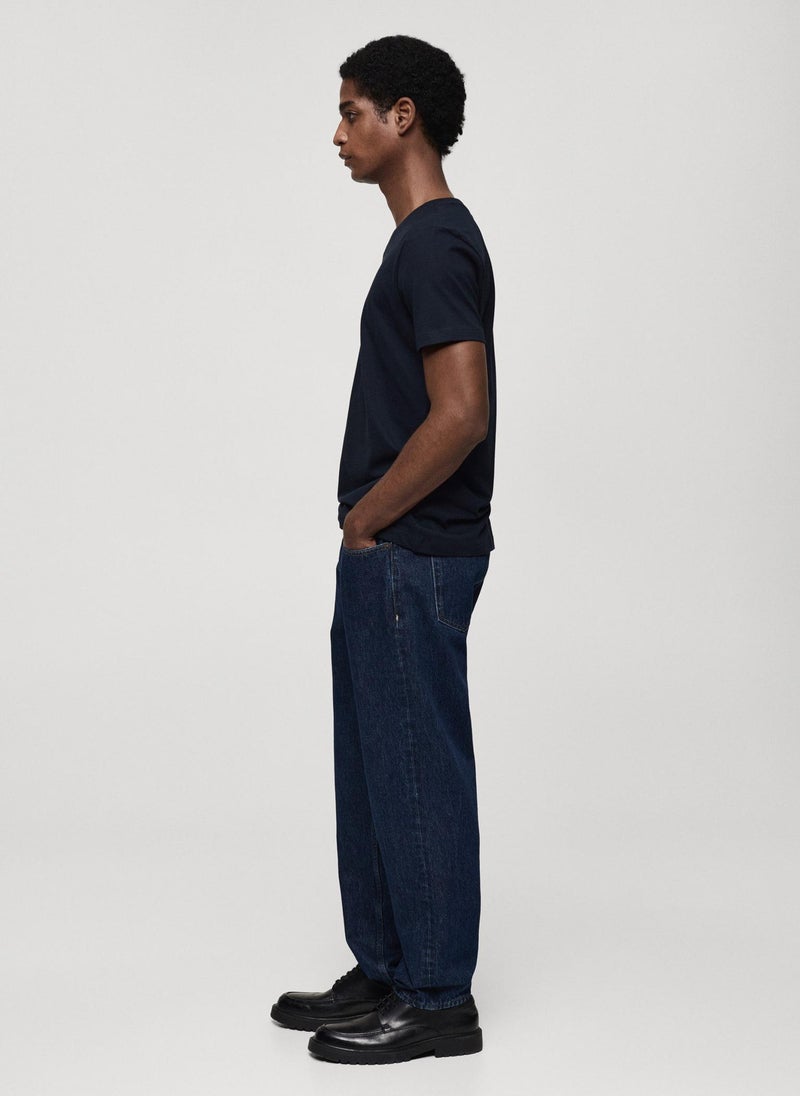 Mango Man Essential Crew Neck T-Shirt  - Image 3