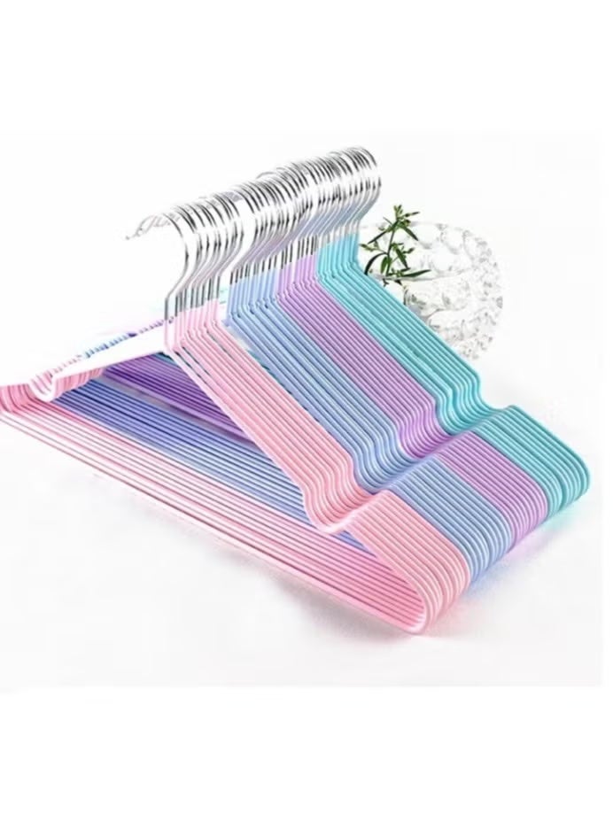 30 Pieces of Clothes Hanger Household Non-Slip Metal Drying Rack for Adult - 30 Pieces Hangers Clothes, Kids Hangers, Prevent Clothes Slippage, Hangers Clothes - Image 1
