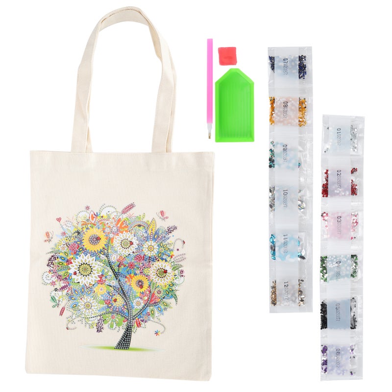 DIY Diamond Painting Bag Exquisite Rhinestones Painting Shopping Bag Tool Kit GiftBB002 - Image 1
