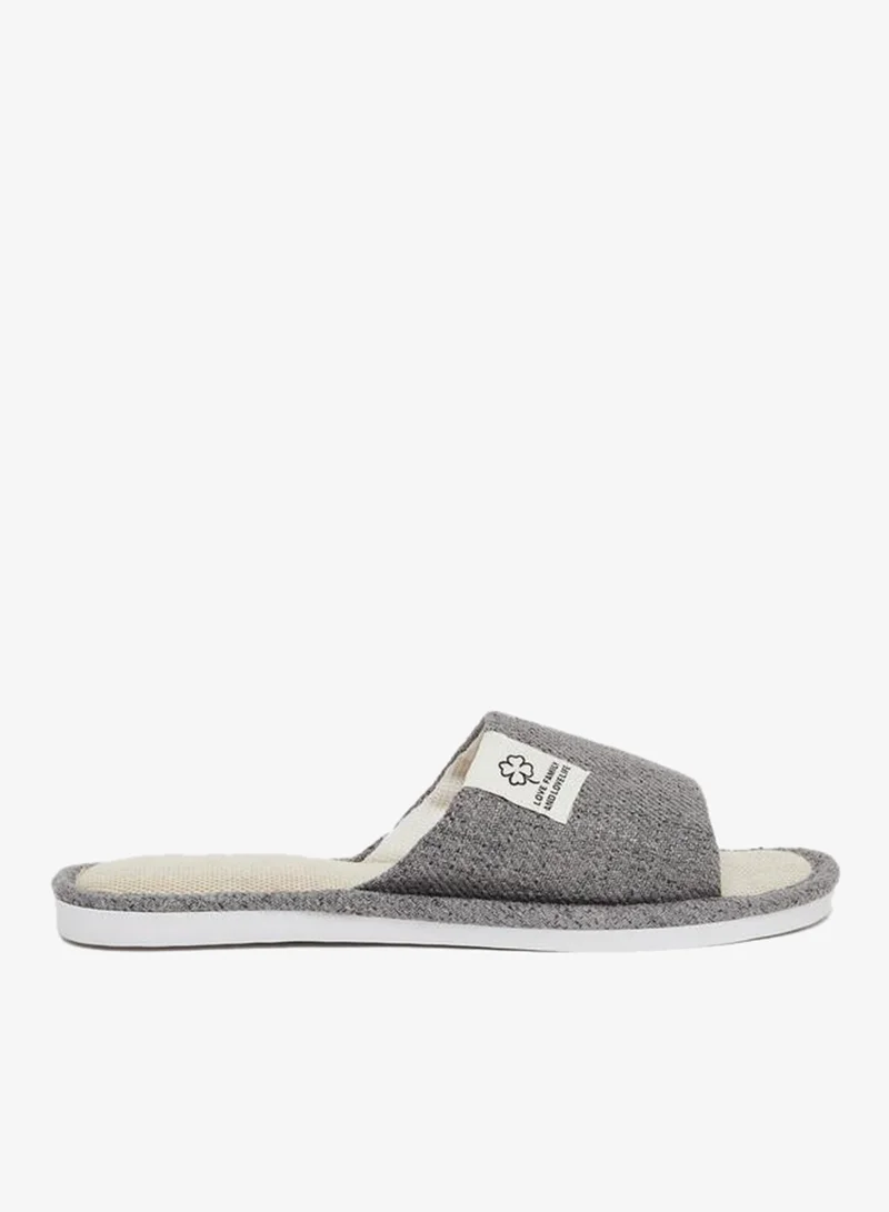 Styli Men Grey Bedroom Slippers