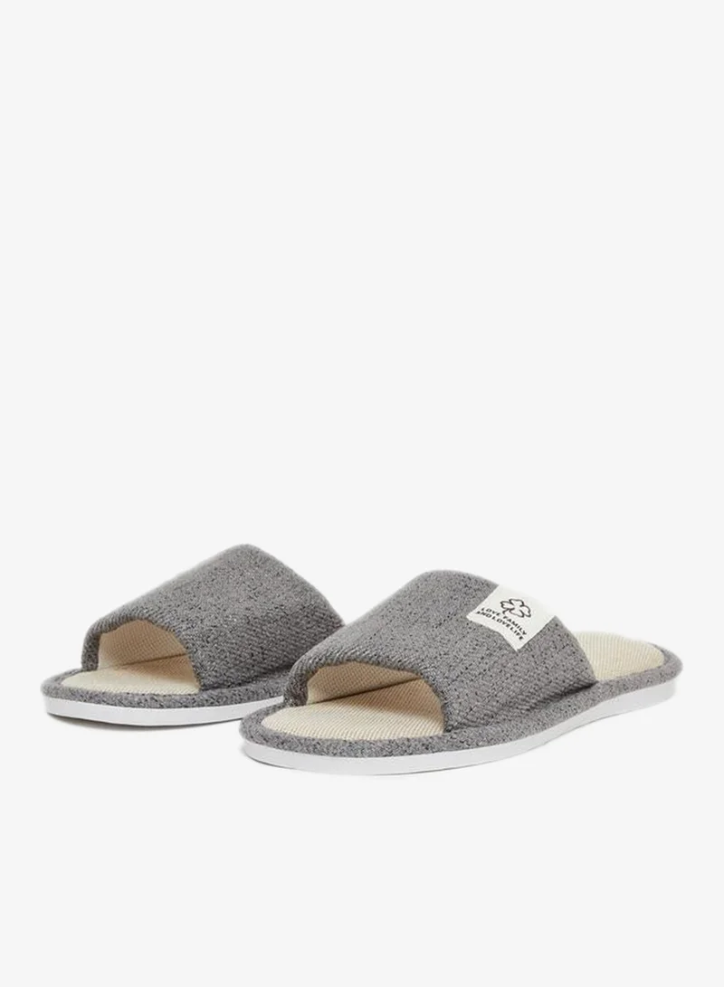 Styli Men Grey Bedroom Slippers