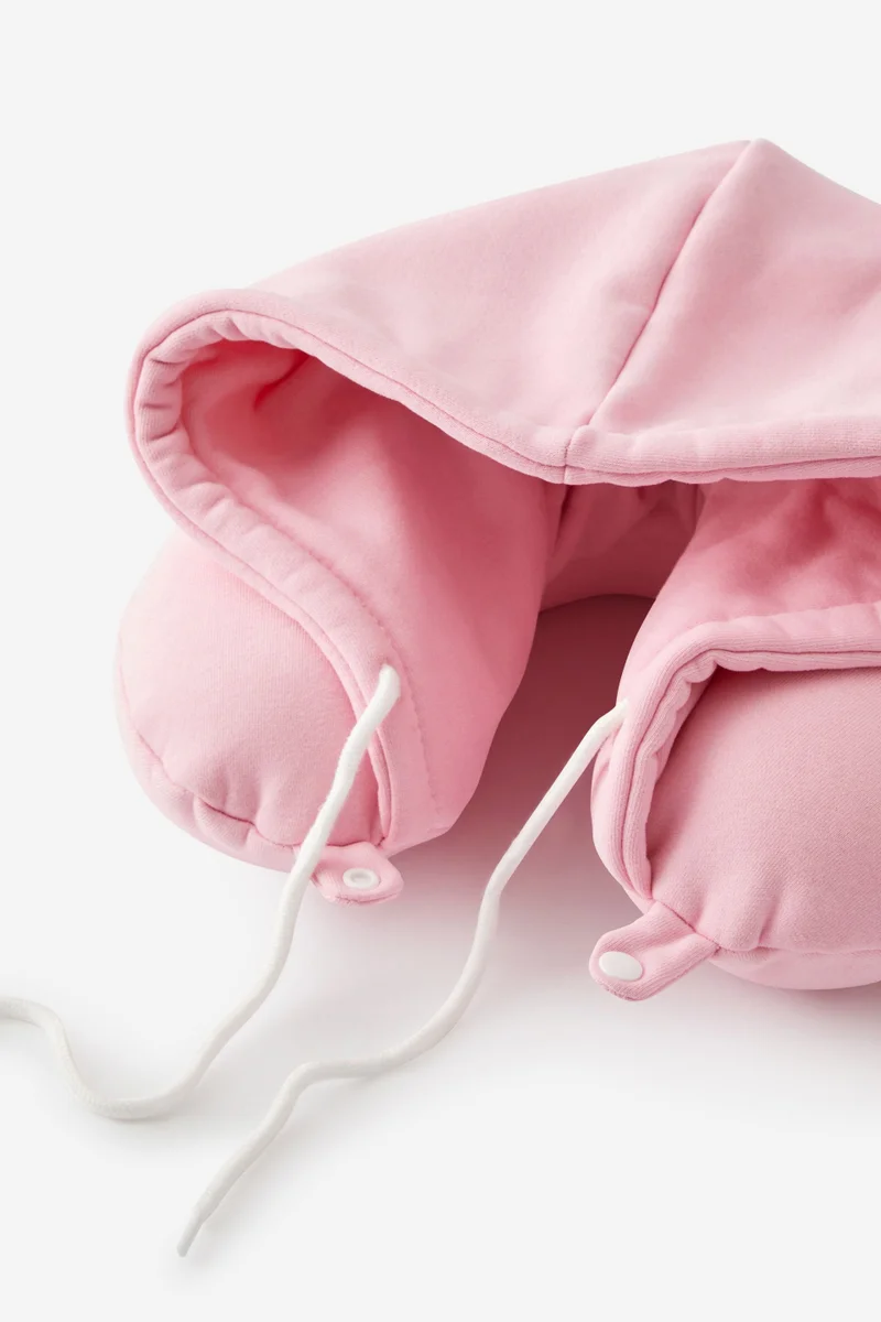 تايبو وسادة رقبة للرحلات بغطاء رأس