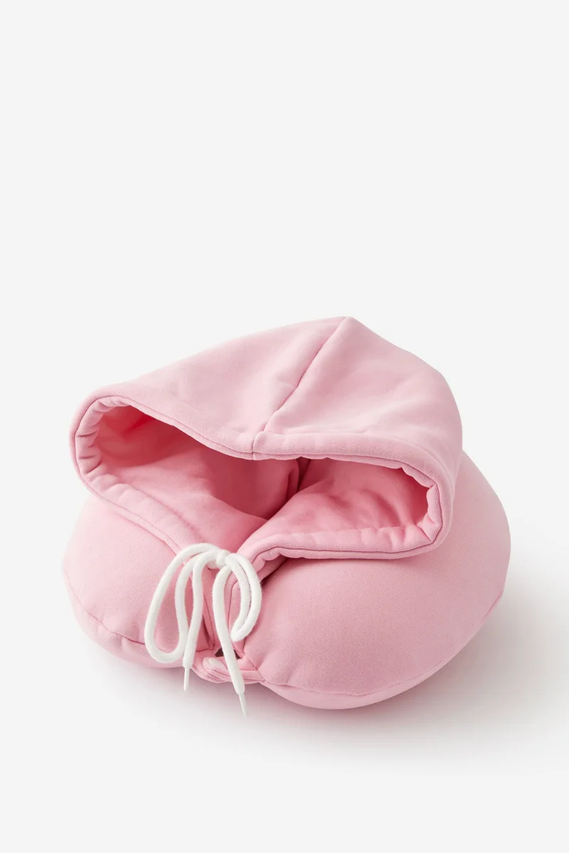 تايبو وسادة رقبة للرحلات بغطاء رأس