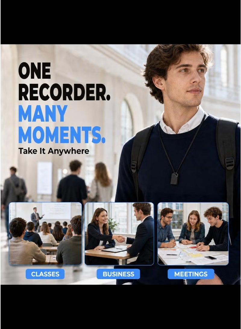 LAESO LASEO Hidden Voice Recorder | 64GB | Mini Spy Audio Recorder | DSP 5.0 Noise Reduction | Voice Activated Recording | for Classes Meetings - Image 5