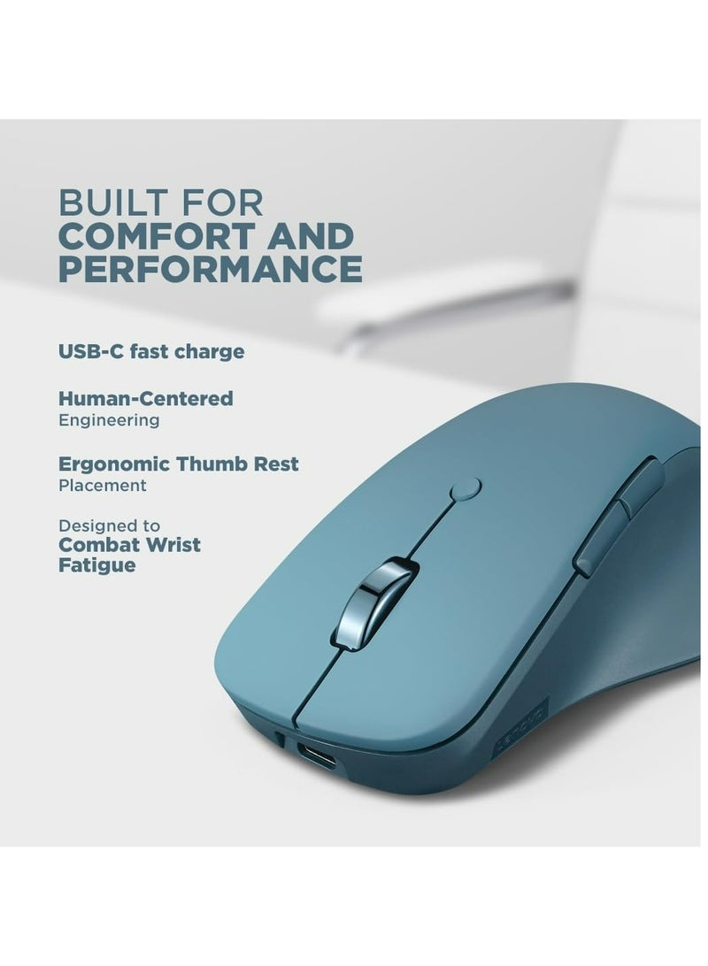 Lenovo Yoga Pro Mouse, Dual Device Connectivity, Blue Optical Sensor Technology, Bluetooth, Tidal Teal Tidal Teal - Image 4