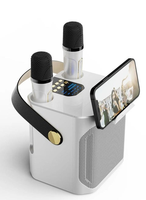 Rechargeable Bluetooth Karoke Speaker with Microphones and Active Music Player S882