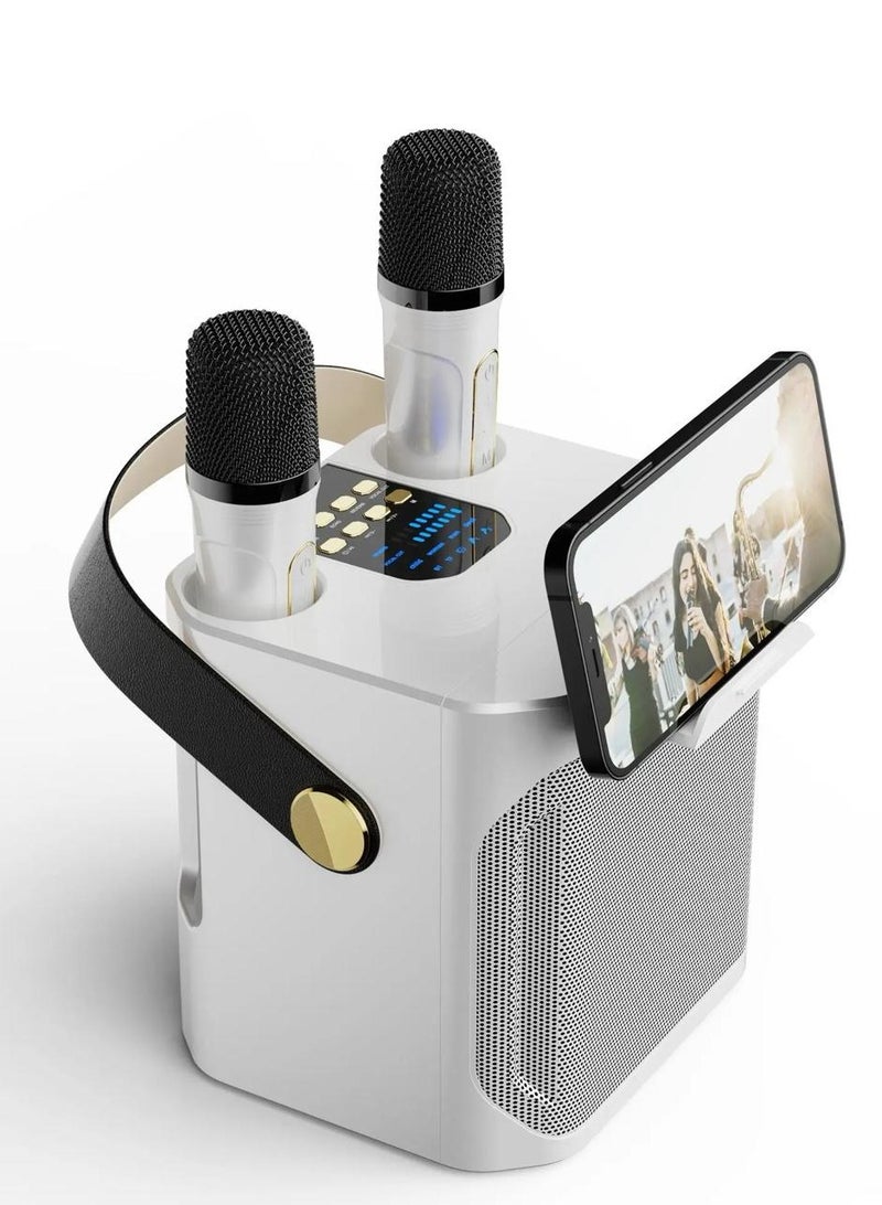 KOLEER Rechargeable Bluetooth Karoke Speaker with Microphones and Active Music Player S882  - Image 1
