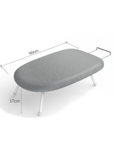 ULHYC Portable Household Tabletop Ironing Board with Folding Legs with Solid Steam Iron Rest For Home Dorm Grey  - Image 3