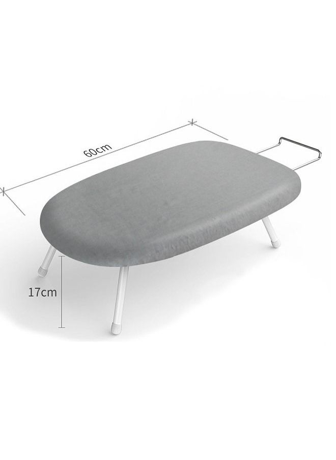 ULHYC Portable Household Tabletop Ironing Board with Folding Legs with Solid Steam Iron Rest For Home Dorm Grey  - Image 3