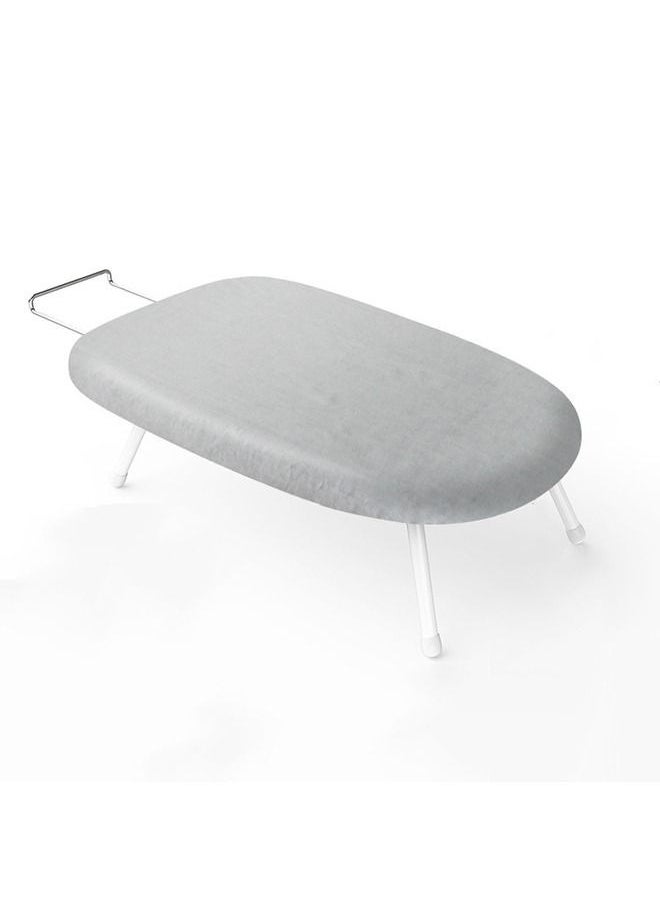 ULHYC Portable Household Tabletop Ironing Board with Folding Legs with Solid Steam Iron Rest For Home Dorm Grey  - Image 4