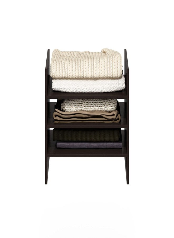 فورينو وحدة تخزين مكعبات فورينو، منظم مكعبات بثلاثة أرفف، يناسب المكعبات السميكة جدًا، للتنظيم والتخزين، لون بلوط داكن (لا يناسب رفوف ايكيا كالاكس) - Image 5