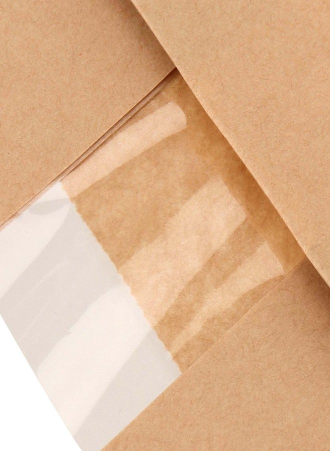 PINGEUI 200 Pack Baguette Bread Bags, 24 x 4 x 2 Inch Long Paper Bread homemade Bag with Window, Kraft Brown French Breads Bags for Doughnuts, Muffins, Sandwich - Image 4