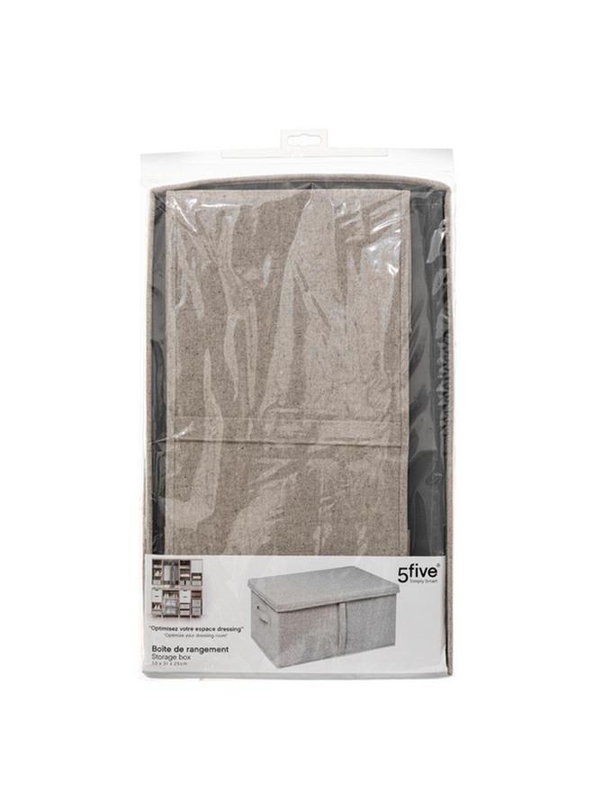 Five Simply Smart Orga Rectangular Storage Box with Lid Light Grey 181253 - Image 5
