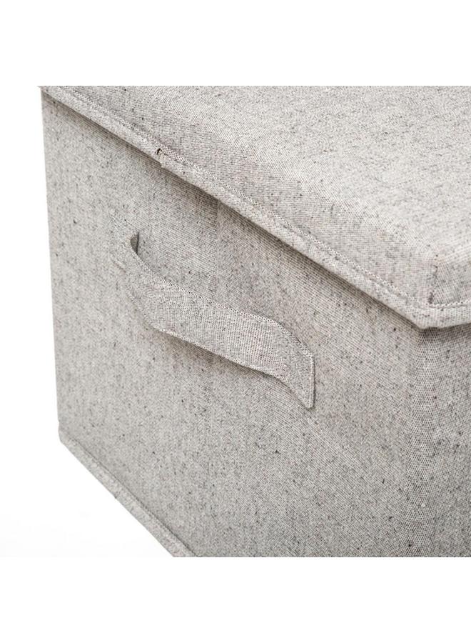 Five Simply Smart Orga Rectangular Storage Box with Lid Light Grey 181253 - Image 4