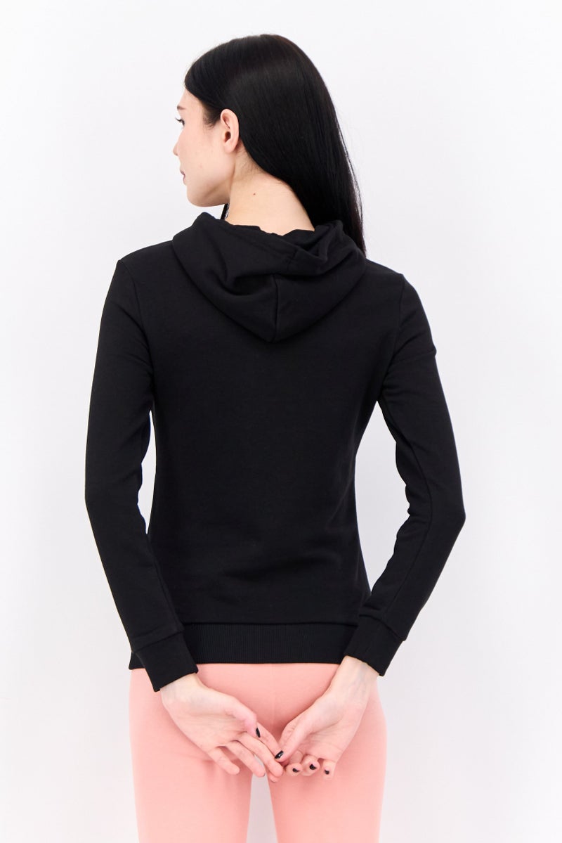 PUMA Women Regular Fit Long Sleeve Training Hooded Sweatshirt, Black - Image 3