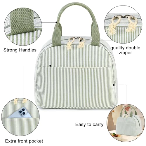 Bluboon Lunch Box for Women Cute Lunch Bag Reusable Insulated Lunch Bags Large Capacity Lunchbox Cooler for Work Picnic or Travel - Image 3