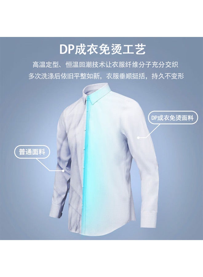 Firs Short Sleeve Shirt For Men, Pure Cotton, Summer New Business Formal Shirt, Light Blue, Size 38