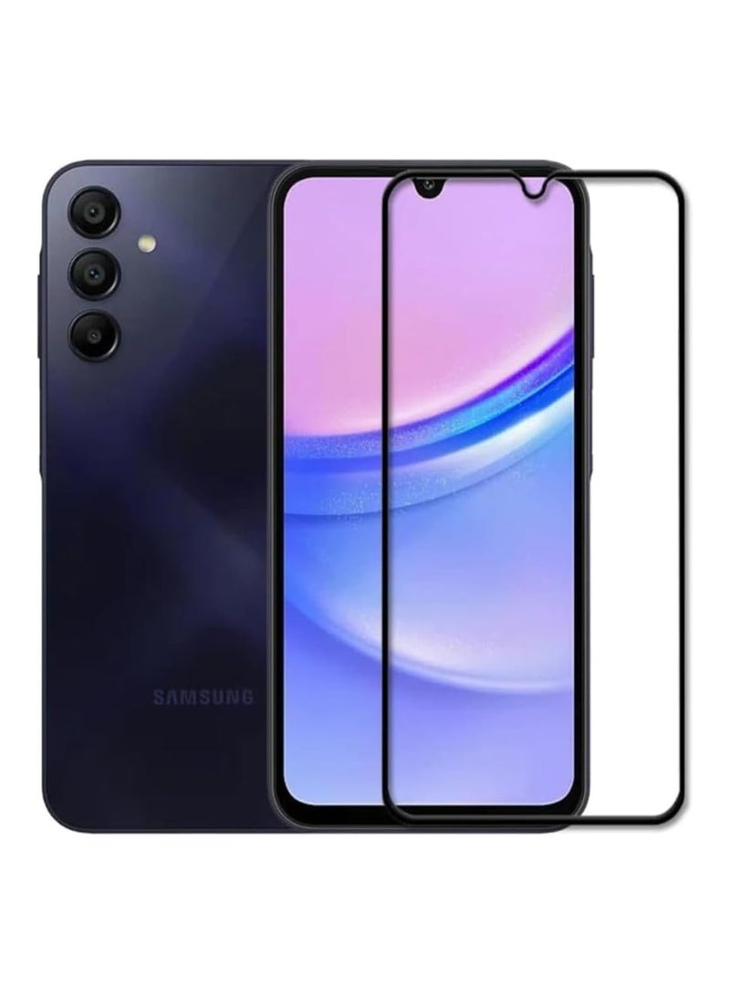 واقي شاشة زجاجي بإطار أسود لهاتف سامسونج جالاكسي A16 - A26 - Image 1