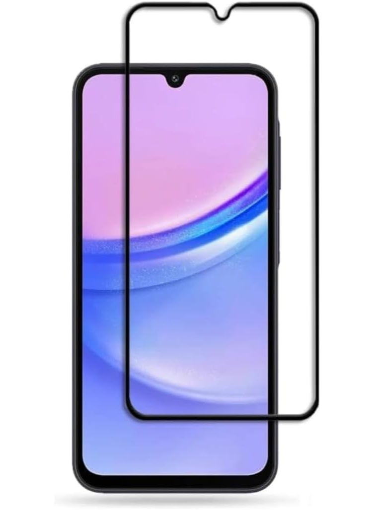 واقي شاشة زجاجي بإطار أسود لهاتف سامسونج جالاكسي A16 - A26 - Image 2