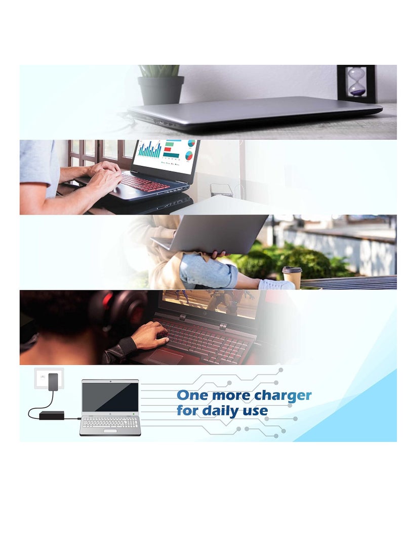 شاحن لابتوب 65 وات تيار متردد مع سلك طاقة - متوافق مع عدة موديلات - موصل أسطواني - Image 4